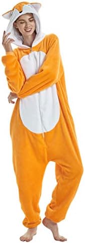 AceChic Unisex Animal Pajamas Adult Halloween Costume Christmas Cosplay Onesie Jumpsuit