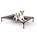 K&H Pet Products Original Pet Cot Elevated Dog Cot Bed Chocolate/Black Mesh Large 30 X 42 X 7 Inches