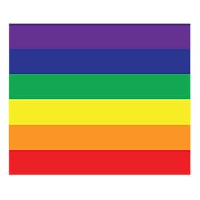 Wall26 Removable Wall Sticker/Wall Mural - Pride Flag Gay Pride Flag/LGBT Pride Flag Rainbow Flag Pattern | Creative Window View Home Decor/Wall Decor - 36"x48"