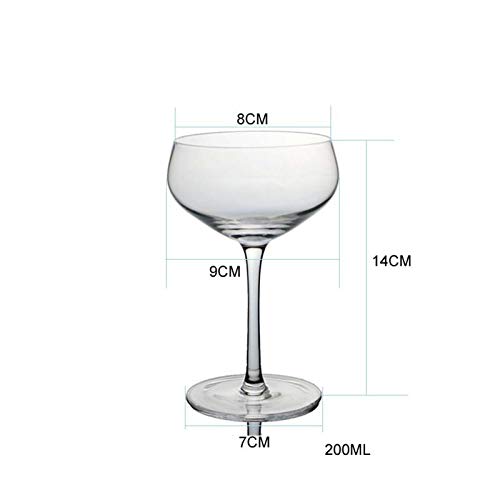 NAXIAOTIAO Kreativer Europäischer Stil Cocktailglas, 4 Stück Kreativer Bleifreier Rotweinglas-Champagner-Turmgläsern – Bild 3