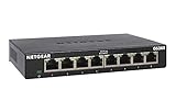 NETGEAR 8-Port Gigabit Ethernet Unmanaged Switch (GS308) - Desktop, Sturdy Metal Fanless Housing