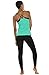 icyzone Women Workout Yoga Spaghetti Strap Racerback Tank Top with Built in Bra (S, Florida Keys)
