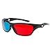 Huilier Universal White Frame Red Blue Anaglyph 3D Glasses for Movie Game DVD Video TVthumb 3