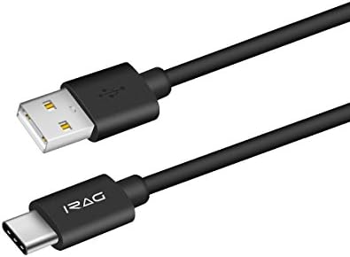 USB Type C Charging Cable, iRAG 6 FT USB-A To USB-C Fast Charger Cord for Samsung Galaxy S9, S9 Plus, S8, S8 Plus, Note 8, LG V30, V20, G6, G5, Moto Z2 Play Force Droid, Moto Z Force Droid, X4 (Black)