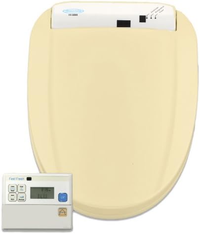 Feel Fresh HI-6000BC Round Electric Bidet with Wireless Remote Control, Biscuit