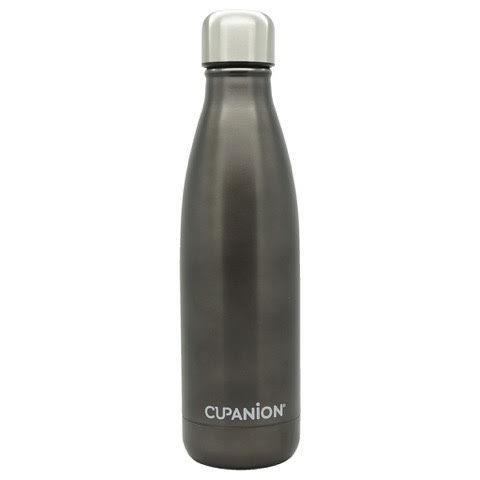 Cool Cupanion 18 oz Stainless Steel Water Bottle (Steel Grey)