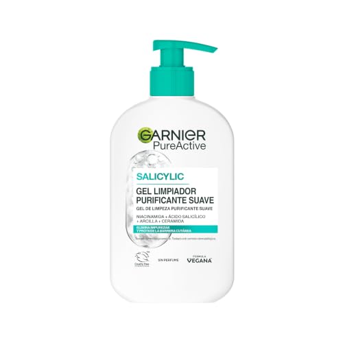 PureActive Salicylic Purificante Suave Con [Niacinamida + Ácido Salicílico + Arcilla + Ceramida] Elimina Impurezas Y Protege La Barrera Cutánea 250Ml