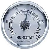 Hygrometer to Monitor the Humidity Level of Instruments (silver) By HUMISTAT USA