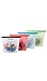 EcoLifeMate Reusable Silicone Food Storage Bags & Scrubber Sponge, Dishwasher Safe, Quart Size (4pack)
