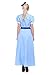 ROLECOS Womens Dressing Princesse Short Sleeves Cosplay Maxi Dresses Blue M