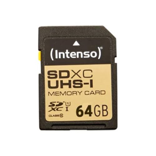 Intenso Premium SDXC UHS-I 64GB Class 10 Memory Card Blue, 1 piece