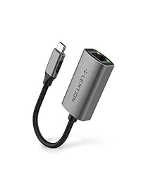 LENTION Adaptador USB C a Gigabit Ethernet, 1000M RJ45 Adaptador de red LAN Compatible MacBook Pro (Thunderbolt 3 puertos), 2018 iPad Pro y Mac Air, Surface Book 2   Go, Chromebook 13 15, Más (espacio)