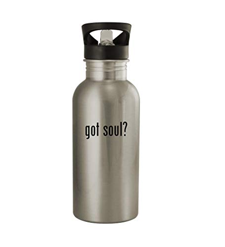 Knick Knack Gifts got Soul? - 20oz Sturdy Stainless Steel Water Bottle, Silver