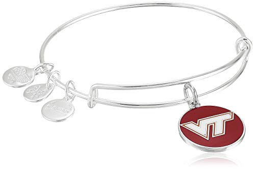 Brazalete con logo II de Virginia Tech Color Infusion de Alex and Ani