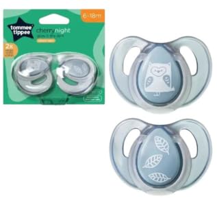 Tommee Tippee 2 Cherrynight Soothers 6-18m
