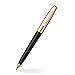 Sheaffer Prelude Black Onyx Lacquer Ballpoint Pen with Chased Palladium Cap & 22KT Gold-Plated Trim