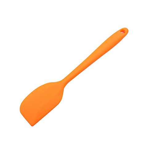 BEMINH One Orange Silicone Spatula Design Hygienic Solid Silicone - Perfect Silicone Scraper - Essential Cooking Gadget And Bakeware Tool