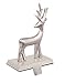 BirdRock Home Reindeer Stocking Holder | Holiday Greetings Mantle Fireplace Topper | Decorative Christmas Stocking Holder | Stainless Steel
