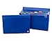 Expandable Accordion File Folder, Letter Size Portable Document Holder with 7 Pockets, Secure Flap and Rubber Band Closure (2 Pack, Blue)