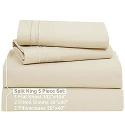 Nestl Split King Sheets for Adjustable Beds - 5