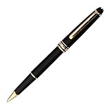 МONTВLANC Мontblanс Black Resin Classique Gold Black Rollerball Pen(12890)