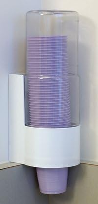 PCC Part# PCC - Dispenser Cup 5oz For Plastic Cups White/ Clear Ea By Crosstex International