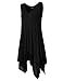 AMZ PLUS Plus Size Tunic Tops Women Solid Sleeveless Tunic for Leggings Plus Size Tops for Women Black 5XL