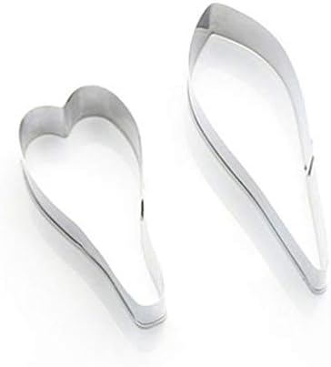 1 piece New Arrived 2pcs/set Alstroemeria Stainless Steel Cookie Cutter 3D Fondant Biscuit Cake Decorating Mould DIY Baking Tools