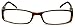 In Style Eyes Super Strength II High Magnification Reading Glasses - Full-Rimmed Rectangle Frame, Non-Polarized Lens - Brown - 7.0x