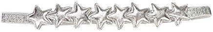 Shooting Star Little Girl Headband Silver