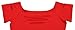Suimiki Women's Cut Out Trendy Party Short Sleeve Shirt Stretchy Blouse Casual Top Orange Red