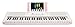 The ONE Music Group The ONE Smart Lighted, Electric 61 Keys, Home Digital Music, Teaching Portable Keyboard Piano-Sakura Pink (TOK1P)