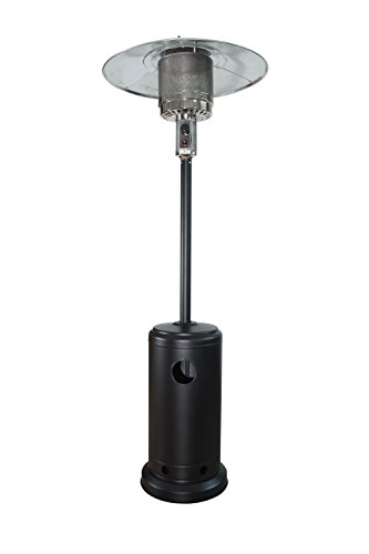 Baner Garden ASD-AB Outdoor Propane Patio Heater with Cover-Commercial Tall Hammered Finish Garden Standing LP Gas Porch and Deck, Black