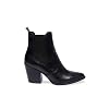 Steve-Madden-Womens-Patricia-Leather-Pointed-Toe-Ankle-Black-Leather-Size-80