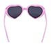 Fashion Large Women Lady Girl Oversized Heart Shaped Retro Sunglasses Cute Love Eyewear (pink)