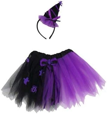 saia de tule roxa e preta