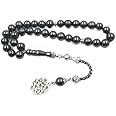 albasha Tasbih Natural Hematite Misbaha muslim prayer beads islamic stone Rosary bracelet gifts for EID Adha Arab jewelry