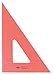 Alvin, Triangle Ruler with Fluorescent Edges, Drafting Tool Kits - 4-inches, 30/60 Angle