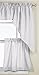 Lorraine Home Fashions Ribcord Valance, 54-Inch x 12-Inch, White