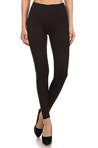 Always Solid Color Buttery Soft Full Length Leggings - Black Color