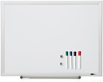 Innovart Magnetic Dry Erase Board 24 x 36 Inch Include 4pcs color Dry Erase markers and 2pcs Magnetic,Aluminium,Frame Aluminium Pen tray
