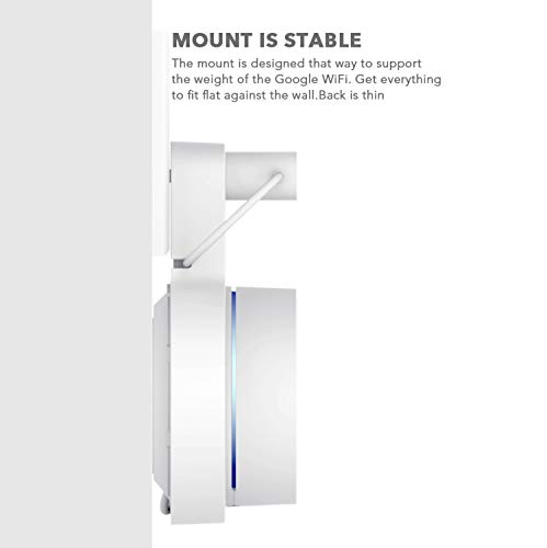 image for KIWI design Google WiFi Wall Mount, WiFi Accessories for Google Mesh W