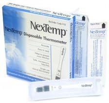 NexTemp Single Use Disposable Thermometers, 100/Box