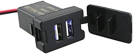 35 Off Iztoss 電源ソケット Usbポート2 Usb接続通信パネル スイッチホール Forトヨタ車系 Usb電源 スマホ充電器