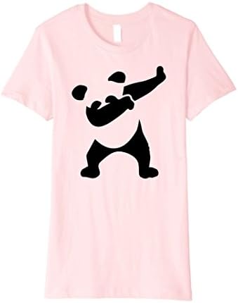 Womens Cute Panda Dabbing Shirt Kawaii Panda Dab Premium Tee Shirt Medium Pink