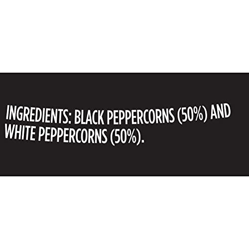 MCCORMICK PREMIUM BLACK & WHITE PEPPERCORN ADJUSTABLE GRINDER, 1.26 OZ