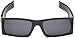 Locs Men's Original Gangsta Shades Rectangle Sunglasses with Black Lens