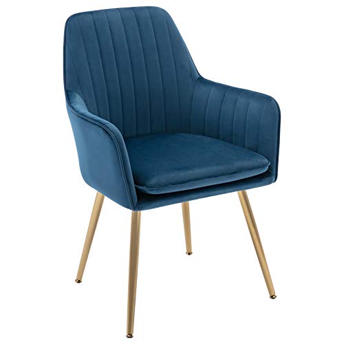 DMF Furniture Modern Velvet Accent Chair High Back Elegant Dinning