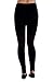 In Touch Women's Cotton Spandex Leggings (Large, Navy/Red)