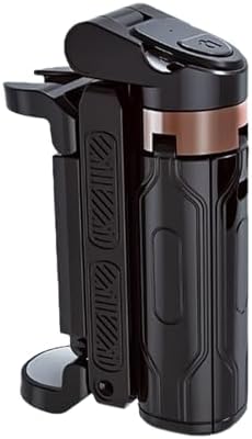 2025 Upgrade Pocketflex Mini Selfie Stick, Extendable Phone Tripod Stand, Portable Flipping 360° Rotating Cell Phone Holder Mini Travel Tripod with Remote-Black